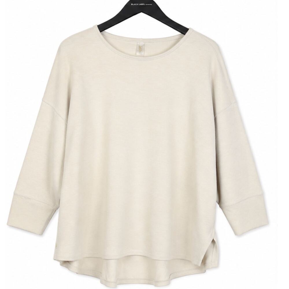 Rhone Super Soft Dolman Sleeve Sweatshirt Beige Size M Oversized Athleisure